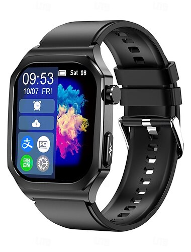  et280 okosóra 2.04 amoled nagy képernyős bluetooth hívás EKG-érzékelés pulzusszám állapotfigyelés sos sport okosóra