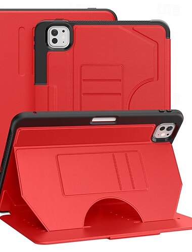  Tablette Hüllenabdeckung Für Apple iPad Air 11"(2024) iPad Pro 11"(2024) Tragbar Flipbare Hülle Bleistifthalter Rüstung TPU PC PU-Leder