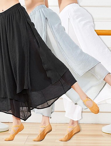  Ballett Hosen Pure Farbe Damen Ausbildung Freizeitskleidung Hoch lyocell