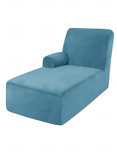  fluwelen chaise-hoes stretch sectionele bankhoezen voor l-vormige bank voorzien van zachte chaise longue kussenhoes bankhoes met elastische onderkant