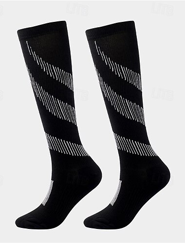  Kompressionsstrümpfe Sportsocken laufsocken 1 Paar Farbblock Herren Socken Rutschfest Atmungsaktiv Schweißableitend Komfortabel Fitnesstraining Basketball Laufen Joggen Radsport Sport Farbblock