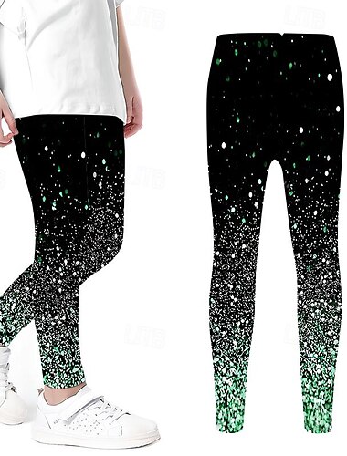  Mädchen 3D Graphic Gamaschen Frühling Herbst Aktiv Kuschelig 3D-Druck kinderkleidung 3-12 Jahre Outdoor Urlaub Sport Regular Fit