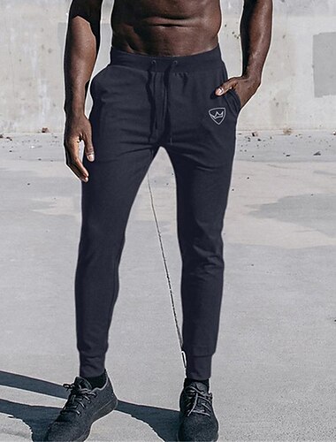  Hombre Pantalón Jogger Pantalones deportivos Pantalones de gimnasio Bolsillo Correa Cintura elástica Pantalones / Sobrepantalón Exterior Deporte Deportivo Transpirable Suave Corriendo Rutina de