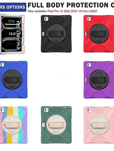  Tableta Carcasa Funda Para Apple iPad Air de 11"(2024) iPad Air de 13"(2024) iPad Pro de 11"(2024) iPad Pro de 13"(2024) iPad 10.9'' 10 iPad Air 5.º iPad Pro 12.9'' 5th iPad Pro 11'' 3º 2º 1º