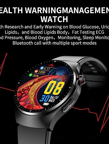  TK25 スマートウォッチ 尿酸 脂質 血糖値 ECG 健康モニタリング BT通話 AIボイス メンズ レディース 腕時計 スポーツ フィットネス