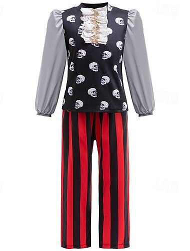  Pirates of the Caribbean gorrión Pantalones Disfraz Cosplay Cosplay de película for Chica Niños Carnaval Fiesta