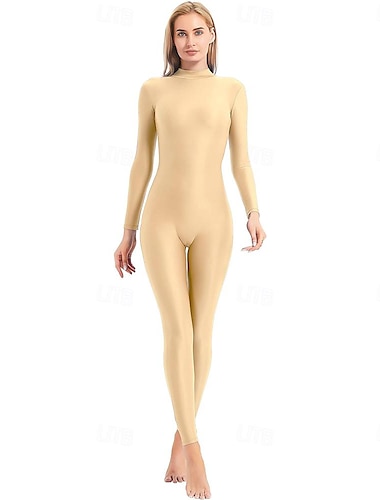  Zentai-kostymer Cosplay-kostym Huddräkt Ninja Karnevalsdräkt Helkroppsdräkt kungens dag Dam Trikåer Sexig kostym Ensfärgat Spandex Lycra Kostym för Halloween Karnival Maskerad Vuxna