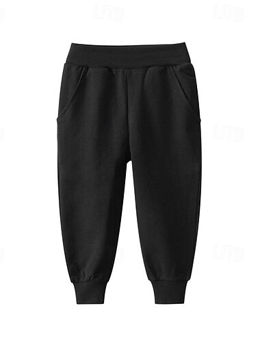  Jungen 3D Feste Farbe Hose Jogginghose Frühling Herbst Aktiv Basic kinderkleidung 4 Jahre + Outdoor Sport Casual Regular Fit