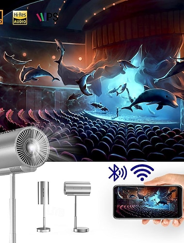 Fabrieksverkoop TS-3 LED Projector Sisäänrakennettu kaiutin Mini handheld zakformaat draagbaar Autofocus WIFI-projector 720P (1280x720) 2000 lm Android 9.0 Compatibel met: iOS en Android HDMI USB
