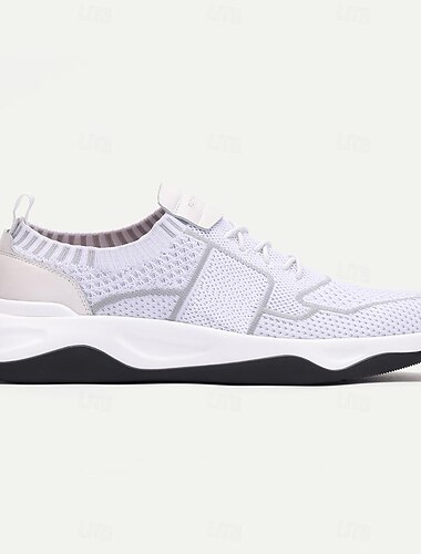  Leichte, atmungsaktive Strick-Sneaker für Herren – mintgrüne sportliche Laufschuhe