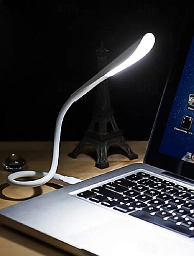  Luz LED de libro, Lámpara de lectura USB, luz de escritorio LED flexible, lámpara de estudio regulable táctil para ordenador portátil, decoración de iluminación de mesa de dormitorio