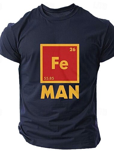  Voor heren Grappig letter afdrukken T-shirt 100% katoen Korte mouw Grafisch Shirt Zwart Donker Grijs Leger Groen Comfortabel T-shirt Straat Buitensporten Modeontwerper kleding