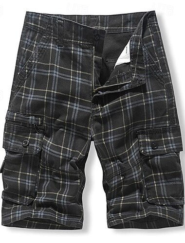  Herren Taktische Shorts Cargo-Shorts Shorts Knöpfe Mehrere Taschen Einfach tragbar Kurz Outdoor Täglich Campen und Wandern Mode Klassisch Schwarz Blau
