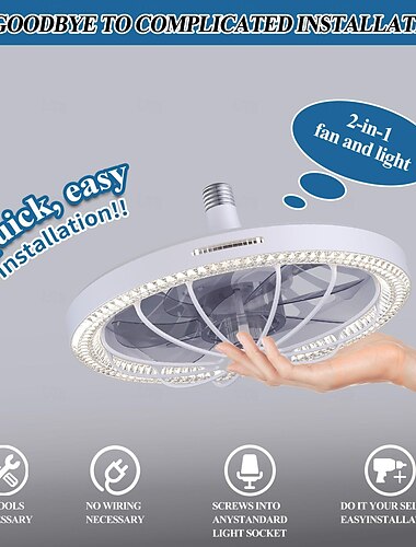  مروحة سقف مع ضوء أبيض دافئ 3 ألوان فاتحة، 3 سرعات LED مروحة سقف منخفضة التركيب للمطبخ