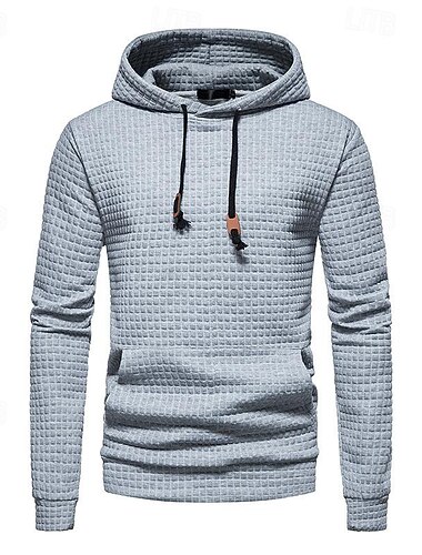 Per uomo Felpe con cappuccio a nido d'ape Felpa con cappuccio Nero Bianco Grigio chiaro Grigio scuro Con cappuccio Liscio Tasche Sportivo Giornaliero Per eventi Poliestere Streetwear Essenziale