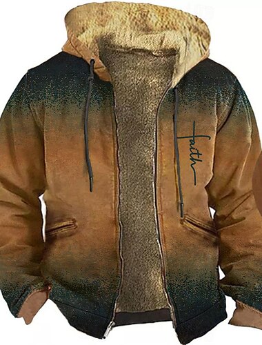  Herren Buchstabe Grafik-Drucke Hoodie Sweatshirt Kapuze Hoodies Pullover Kapuzenshirt mit durchgehendem Reißverschluss Langarm Sweatshirt mit Kapuze Mit Kapuze Designer 3D-Druck Casual Täglich