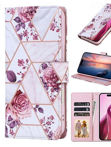 Handy Hülle Handyhüllen Für iPhone 17 Pro Max 17 Air 16 15 14 Pro Max Plus 13 12 11 Pro Max Mini Brieftaschenhülle Mit Ständer Magnetisch Mit Handgelenkschlaufe TPU PU-Leder
