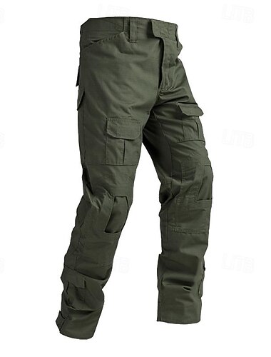  Men's Cargo Pants Tactical Pants Trousers Buttons Multi Pocket Plain Wearable Outdoor Daily Camping & Hiking Fashion Classic Black Army Green