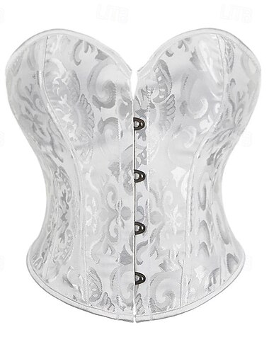  Damen Shapewear Bustier Korsett Top Karneval Date Club Korsetts Sexy Punk&amp;Gothic-Home-Outfits mit Schnalle in reiner Farbe