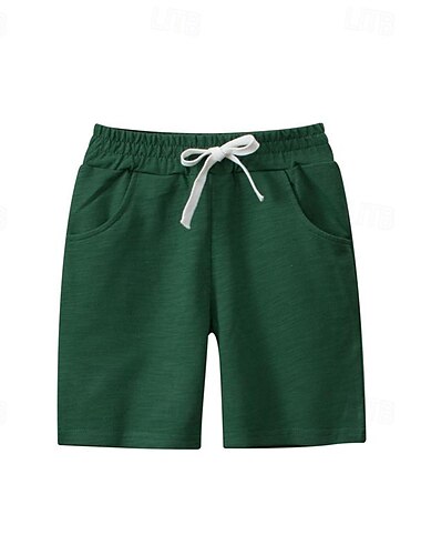  Jungen 3D Feste Farbe Kurze Hose Sommer Aktiv Basic kinderkleidung 4 Jahre + Outdoor Sport Casual Regular Fit