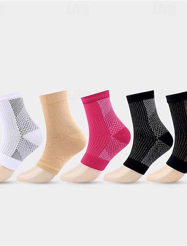  Mangas de compresión de la pierna 1 Par Básico Mujer Calcetines de tubo Transpirable Reductor del Sudor Cómodo Entrenamiento de gimnasio Baloncesto Corriendo Correr Ciclismo Deportes Color sólido