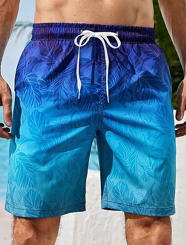  Herr Lutning Grafiska tryck Badshorts Boardshorts Sommarshorts Medium Midja Hawaiisk Boho Ledigt Dagligen Helgdag Snörning med meshfoder Elastisk midja Designer Kläder