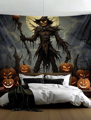  halloween dekorációk napraforgó mező boszorkány függő gobelin fal művészet nagy kárpit falfestmény dekoráció fénykép háttér takaró függöny otthon hálószoba nappali