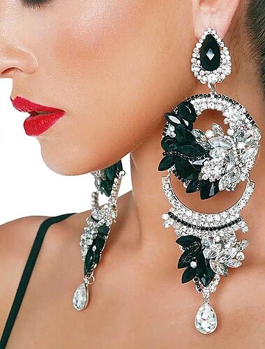  Damen Ohrstecker Tropfen-Ohrringe Geometrisch Tropfen Kostbar Erklärung Diamantimitate Ohrringe Schmuck 1 # / 2 # / 3 # Für Hochzeit Party Geschenk Klub 1 Paar