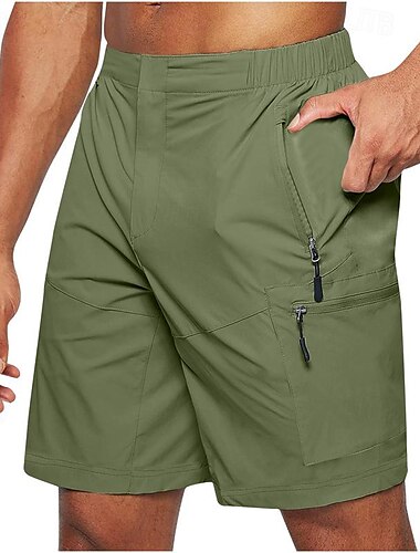  Herren Cargo Shorts Kurze Hosen Kurze Hose für Wanderer Taktische Shorts Militär Außen Regular Fit Wasserdicht Schnelltrocknend Kurze Hose Elastische Taille Schwarz Armeegrün Jagd Klettern Camping