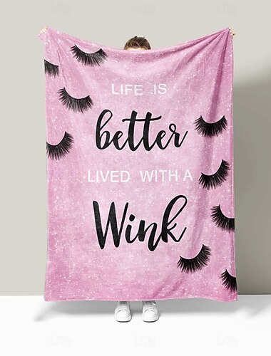  Wimperndecke von blessliving – weicher und gemütlicher Stoff – einzigartiges Wimperntextur-Design – perfekt, um Ihrer Inneneinrichtung einen Hauch von Luxus zu verleihen – ideal zum Kuscheln und Wärmen