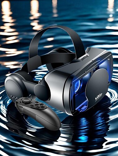  3d vr bril virtual reality 3d vr headset slimme bril helm voor smartphones mobiele telefoon mobiel 7 inch lenzen verrekijker met controllers