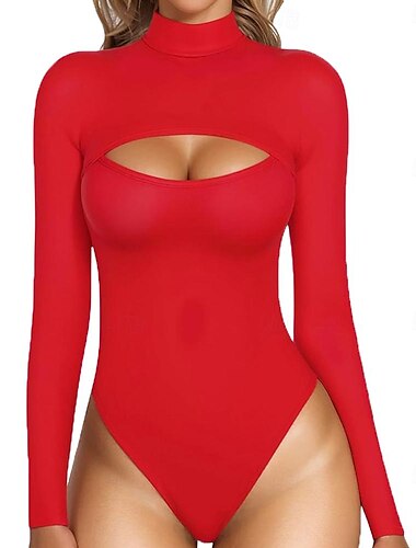  Zentai-Anzüge Cosplay Kostüm Ganzkörperanzug Ninja Karnevalskostüm Ganzkörperanzug Damen Trikots Sexy Kostüm Einfarbig Elasthan Lycra Kostüm für Halloween Karneval Maskerade Erwachsene