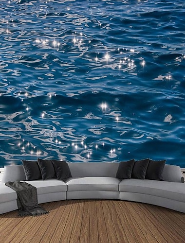  Paisaje río brillante tapiz colgante arte de la pared tapiz grande decoración mural fotografía telón de fondo manta cortina hogar dormitorio sala de estar decoración
