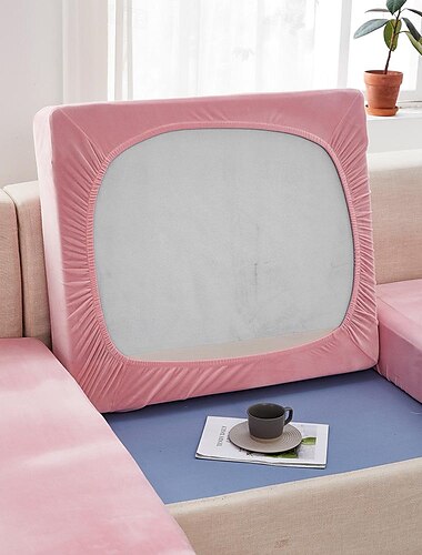  Sofakissenbezüge 1 Stück Samt-Stretch-Sofasitzbezüge oder Rückenlehnenbezüge Weiche individuelle Sofabezüge für Anbausofas