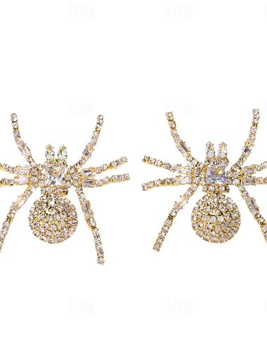  Damen Ohrstecker Klassisch Spinnen Kostbar Erklärung Rockig Diamantimitate Ohrringe Schmuck Silber / Gold Für Hochzeit Party 1 Paar