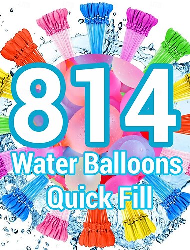  ballons à eau ballons instantanés ballons à remplissage rapide et facile splash amusant pour les enfants filles garçons ensemble de ballons jeux de société remplissage rapide 814 ballons pour les plaisirs d'été en plein air