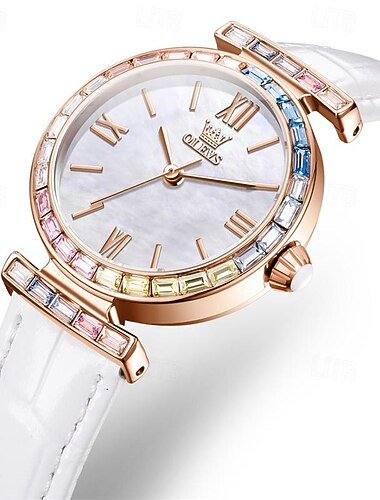  New Olevs Olevs Brand Fashion Trend Mother's Day Gift Women'S Watches Simple Leisure Waterproof Versatile Mother's Day Gift Women'S Sports Quartz Watch