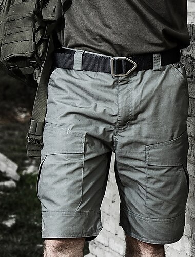  Herren Taktische Shorts Cargo Shorts Kurze Hosen Shorts Kurze Hosen Kurze Hose für Wanderer Knopf Multi Pocket Glatt tragbar Kurz Outdoor Täglich Campen und Wandern Modisch Klassisch Schwarz Grün