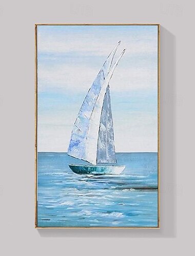  nagy absztrakt vitorlás olajfestmény kézzel készített vászon fal művészet tengeri tengeri köpeny olajfestmény vászonra modern tengeri tájkép olajfestmény fali festmények nappali hálószoba dekorációhoz