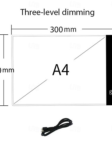  A5 ultradünne tragbare LED-Lichtbox mit USB-Stromversorgung, LED-Spurlichtpad für Künstler, die Diamantmalerei zeichnen, skizzieren