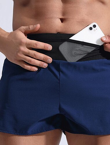  Herren Sweatshorts Kurze Hose Shorts Kurze Hosen Sommer-Shorts Tasche Kordelzug Elastische Taille Glatt Komfort Kurz Sports Outdoor Täglich Ausgehen Modisch Brautkleider schlicht Schwarz Rote