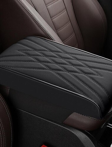  Cojín para reposabrazos de coche, ajuste universal, almohada para reposabrazos de espuma viscoelástica con funda de poliéster, duradero y resistente a la suciedad, mayor comodidad, soporte para
