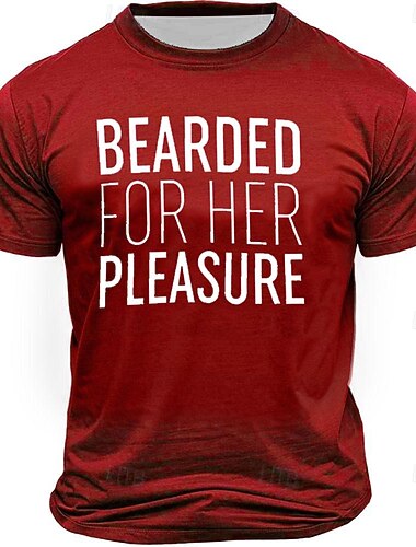  Herren Lustig T Shirt Kurzarm T-Shirt 3D-Druck Rundhalsausschnitt Hemd Vintage Cool Party Festtage Schwarz Weiß Rote Sommer Frühling Bekleidung S M L XL XXL XXXL