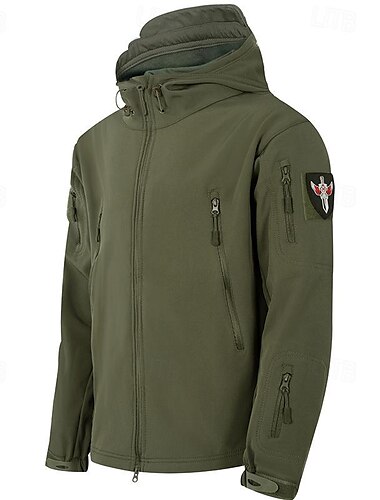  Ανδρικά Μπουφάν Softshell Jachetă de Drumeție ΕΞΩΤΕΡΙΚΟΥ ΧΩΡΟΥ Αντιανεμικό Ανθεκτικό στο Νερό Μπουφάν αντιανεμικό Ταξίδι Μαύρο Πράσινο Χακί Γκρίζο