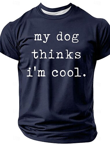  Voor heren Hond Grappig T-shirt Korte mouw T-shirt 3D-afdrukken Strakke ronde hals Overhemd Vintage Stoer Feest Feestdagen Zwart Wit Rood Zomer Lente Kleding S M L XL XXL XXXL