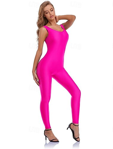  Zentai-kostymer Cosplay-kostym Huddräkt Ninja Karnevalsdräkt Helkroppsdräkt Dam Trikåer Sexig kostym Ensfärgat Spandex Lycra Kostym för Halloween Karnival Maskerad Vuxna