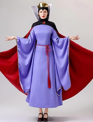  Snövit och de sju dvärgarna Ondskefull Cosplay-kostym Dam Vuxna Halloween Maskerad Lätt karnevalsdräkt