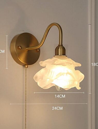  LED 屋内壁掛けライト 温白色 E14 モダンガラス モダンホーム照明 メタル壁掛けランプ 寝室 ダイニングルーム用 85-265V