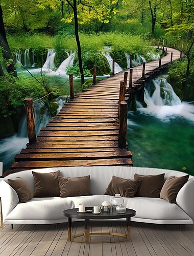  Natura Foresta Arazzo Appeso Arte Della Parete Grande Arazzo Decorazione Murale Fotografia Sfondo Coperta Tenda Casa Camera Da Letto Soggiorno Decorazione