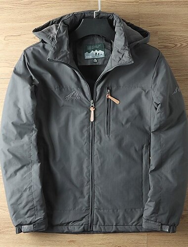  Men's Softshell Jacket Hiking Jacket Rain Jacket Winter Outdoor Thermal Warm Windproof Warm Water Resistant Windbreaker Jacket Traveling Black Army Green Navy Blue Khaki Grey